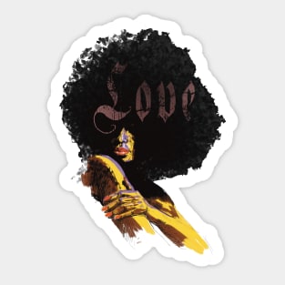 afro love Sticker